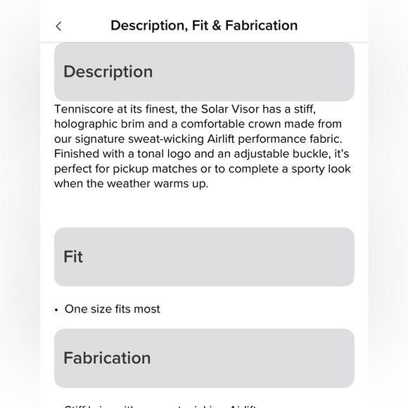 ALO Airlift Solar VISOR - used a couple of times.  Worn excellent condition - Picture 5 of 5